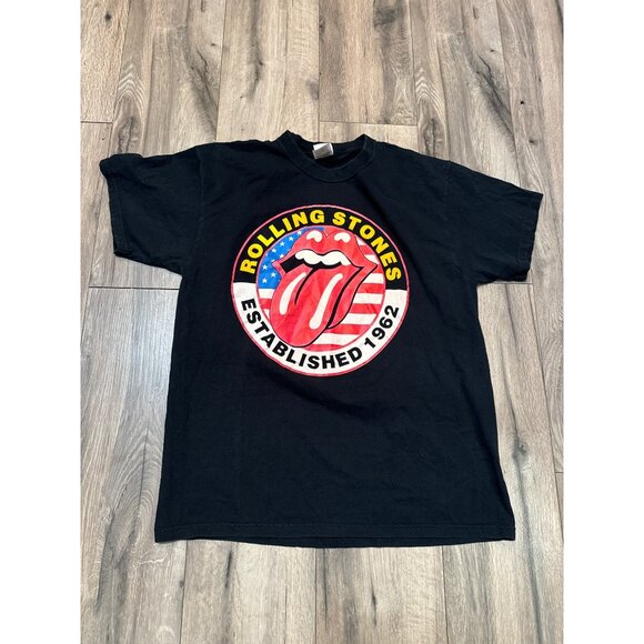 Rolling Stones Established 1962 Tee Fruit of the Loom Heavy Cotton Black L - Picture 2 of 6